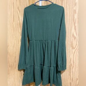 💚Cupshe Forest Green Long Sleeve Dress 💚